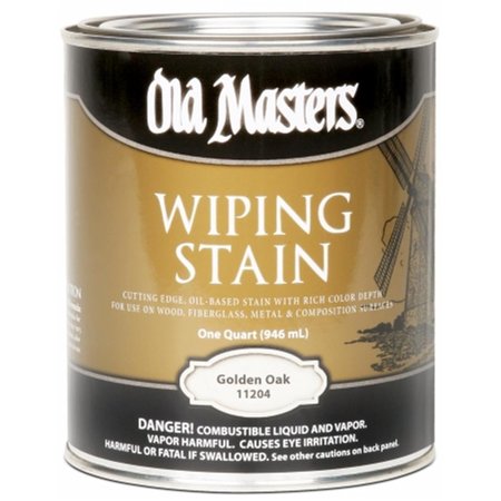 OLD MASTERS 11204 1 Quart Golden Oak Wiping Stain OL311272